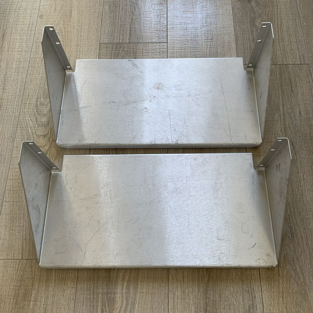 2x Chatsworth CPI Aluminum 19.25" x 10" x 6” Solid Server Shelf Rack Tray Mount
